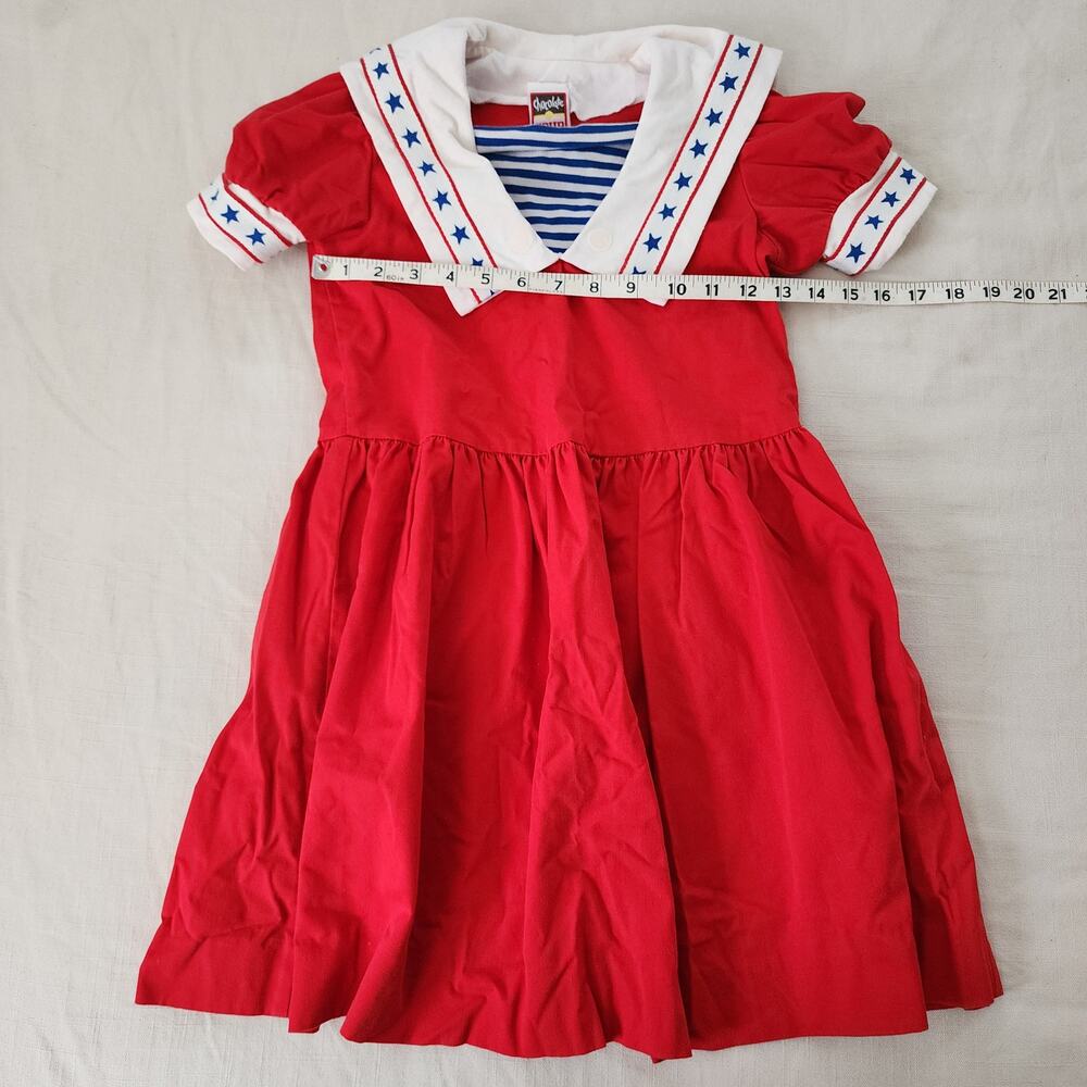 Vintage Chocolate Soup Sailor Dress kids 6/7 - Picture 4 of 7